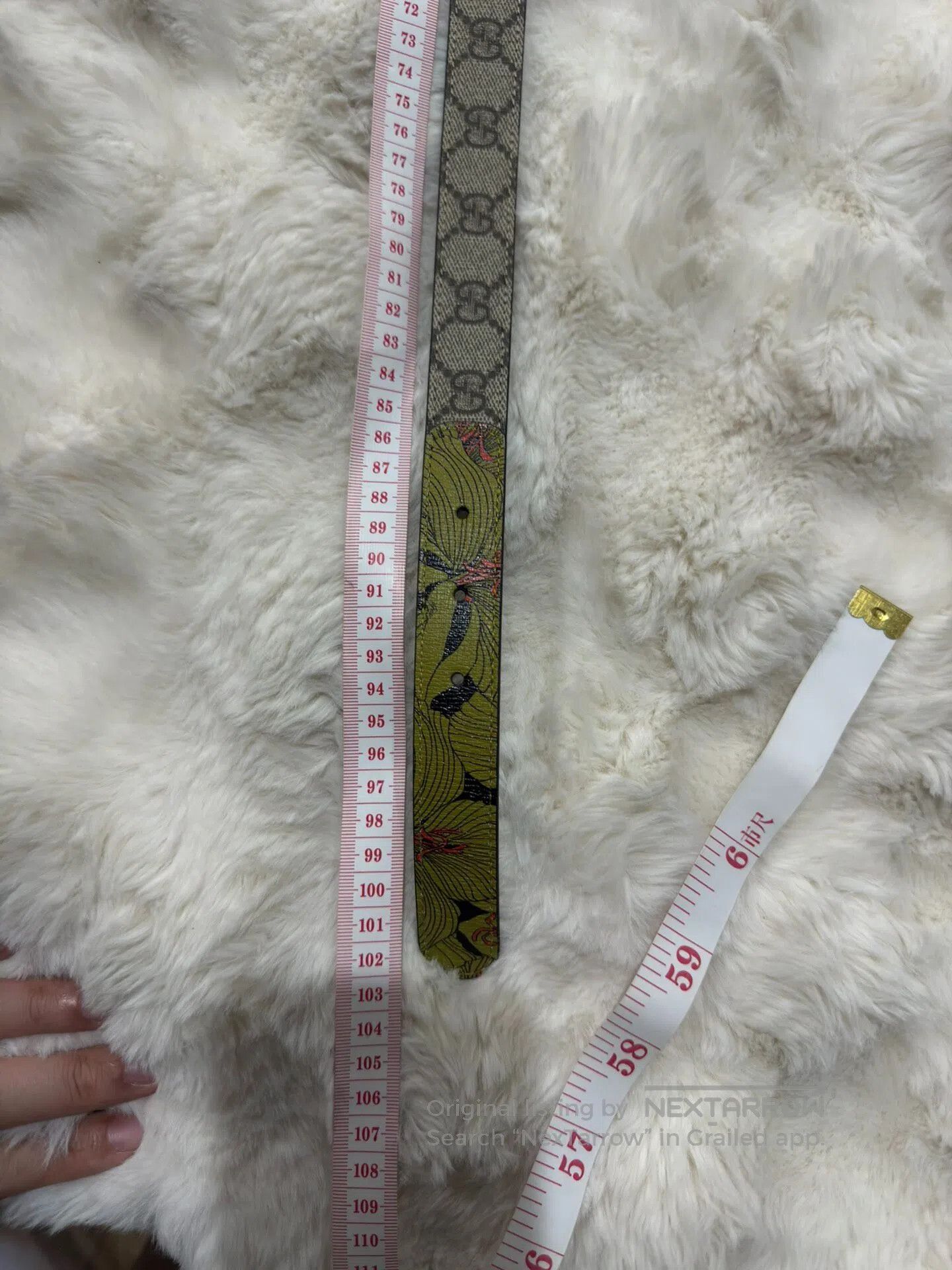 Gucci Guicci Fully Printed Floral Belt| Size ONE SIZE - 6 Thumbnail