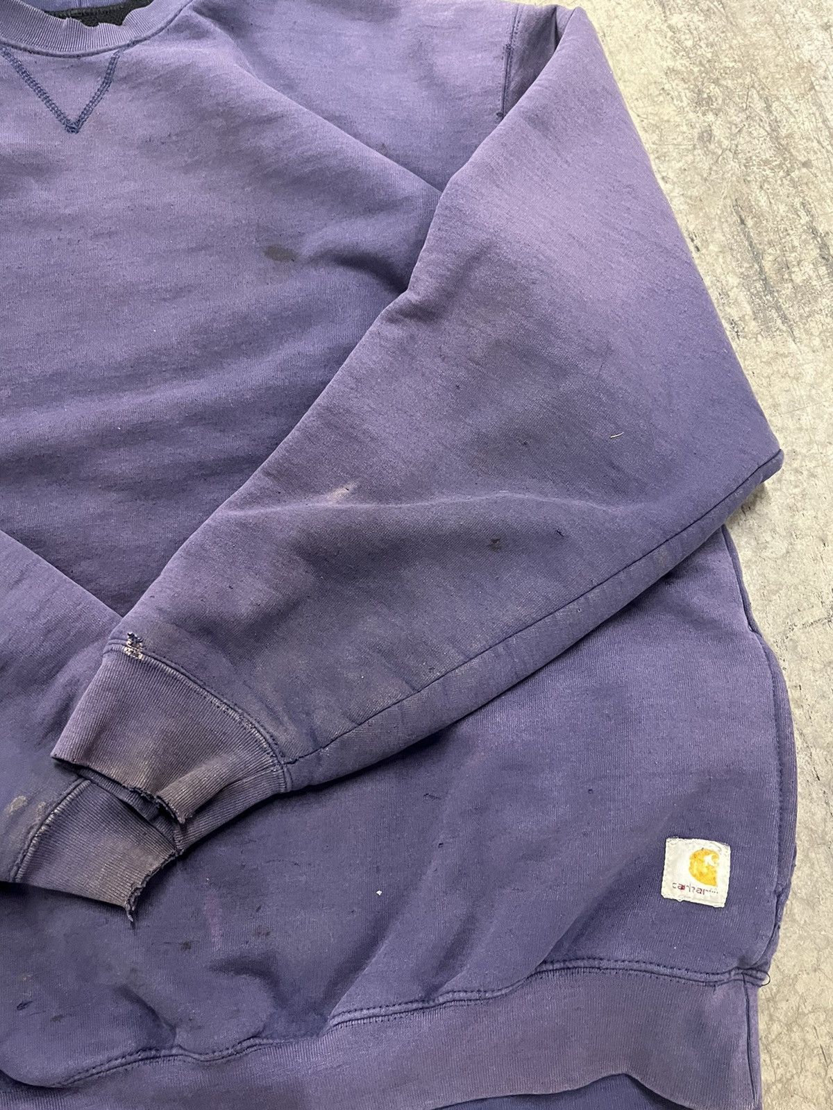 Carhartt × Vintage Carhartt thermal lined vintage crewneck sun faded boxy hype Size US XL / EU 56 / 4 - 10 Thumbnail