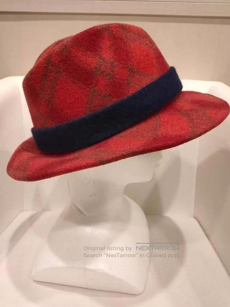 Vivienne Westwood Vivienne Westwood Red Plaid Wool Felt Bowler Hat Size ONE SIZE - 4 Thumbnail