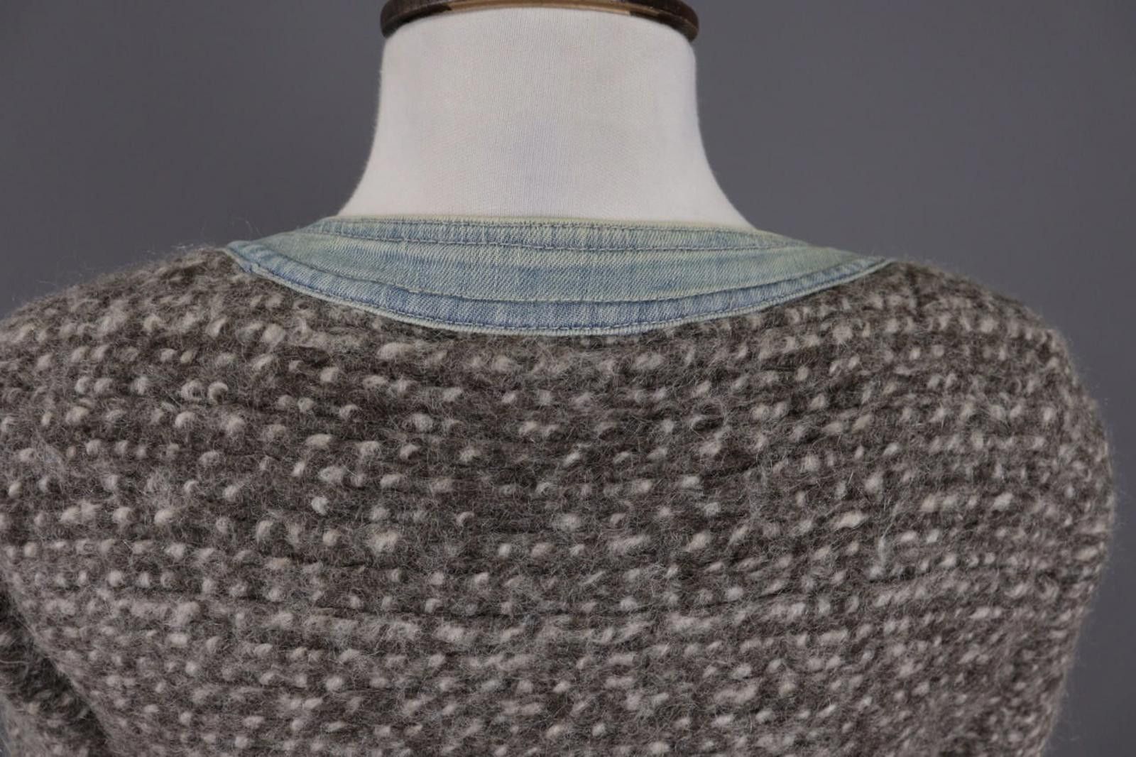 Designer Elisa Cavaletti Club Blue Denim Wool Blazer Jacket Size S Size S / US 4 / IT 40 - 11 Thumbnail
