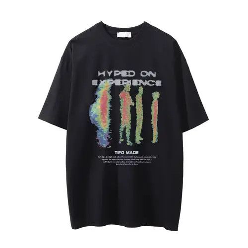 Other Human silhouette abstract print washed casual T-shirt Size US L / EU 52-54 / 3 - 5 Thumbnail
