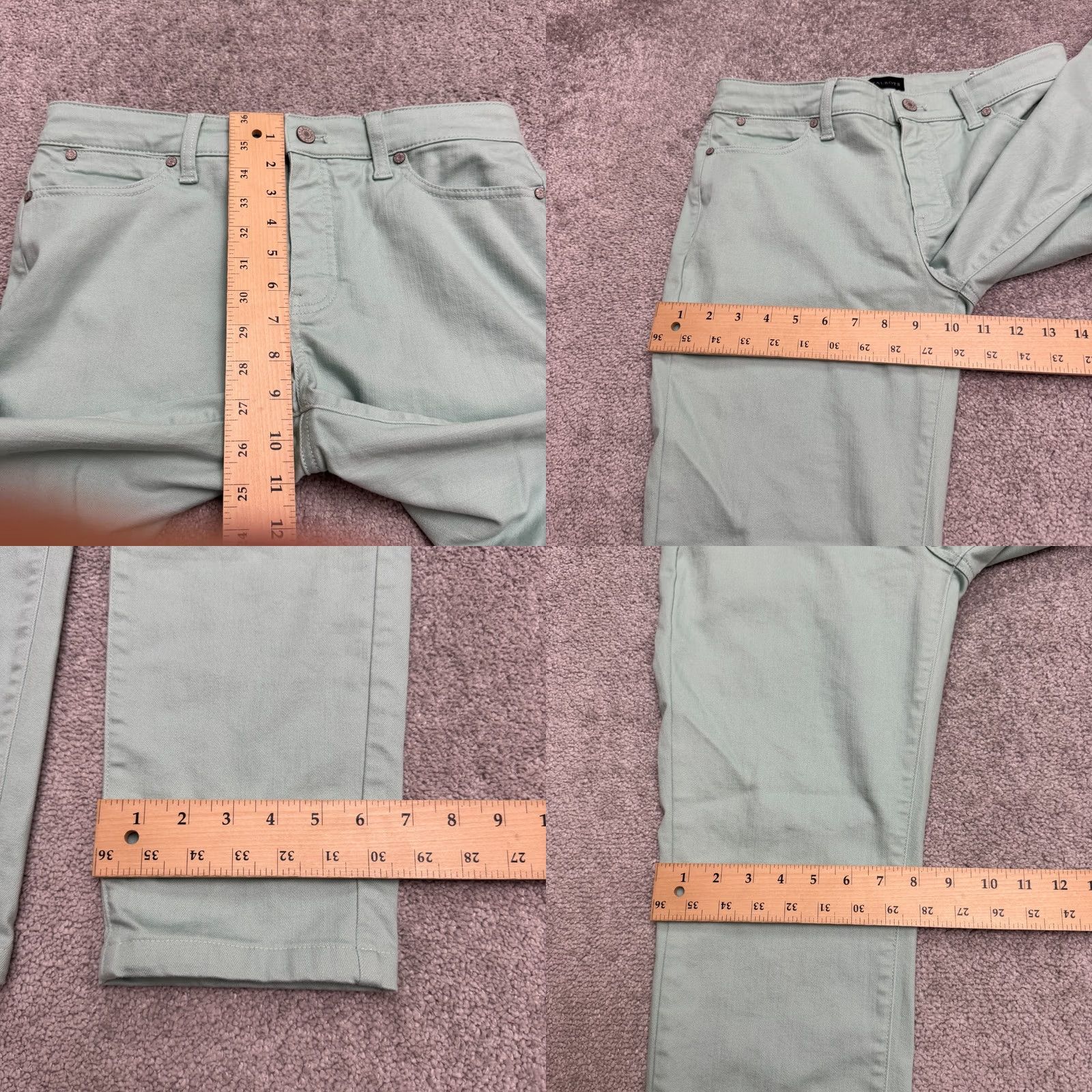 Talbots Talbots Slim Fit Ankle Denim Jeans Womens 6 Mint Green High Rise Stretch 30x25 Color Green 5-Pocket Style Ankle Brand Talbots Womens Size 6 Jeans Size 28" / US 6 / IT 42 - 9 Thumbnail