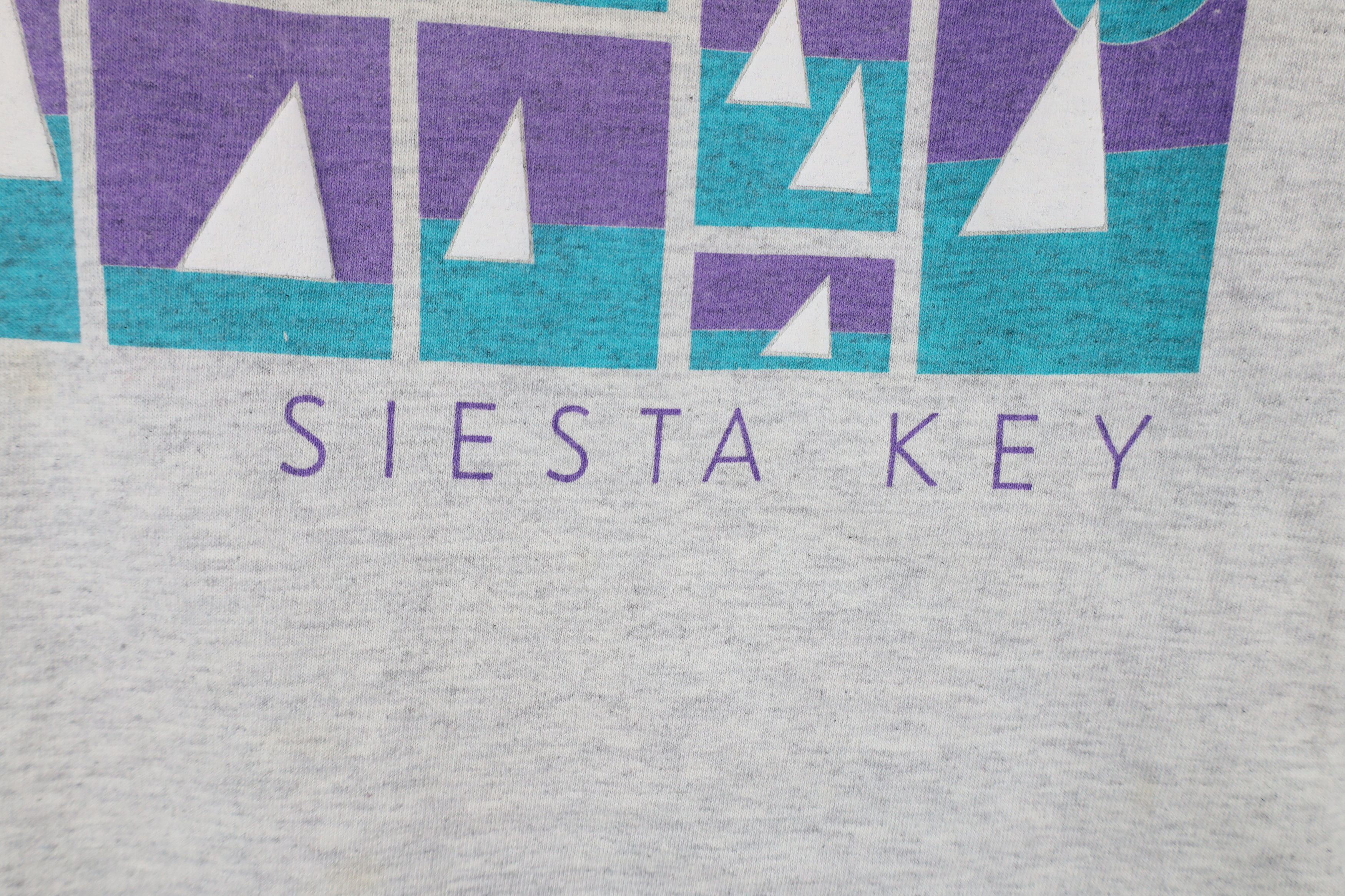 Vintage Vintage 90s Streetwear Sailing Siesta Key T-Shirt USA Size US L / EU 52-54 / 3 - 5 Thumbnail