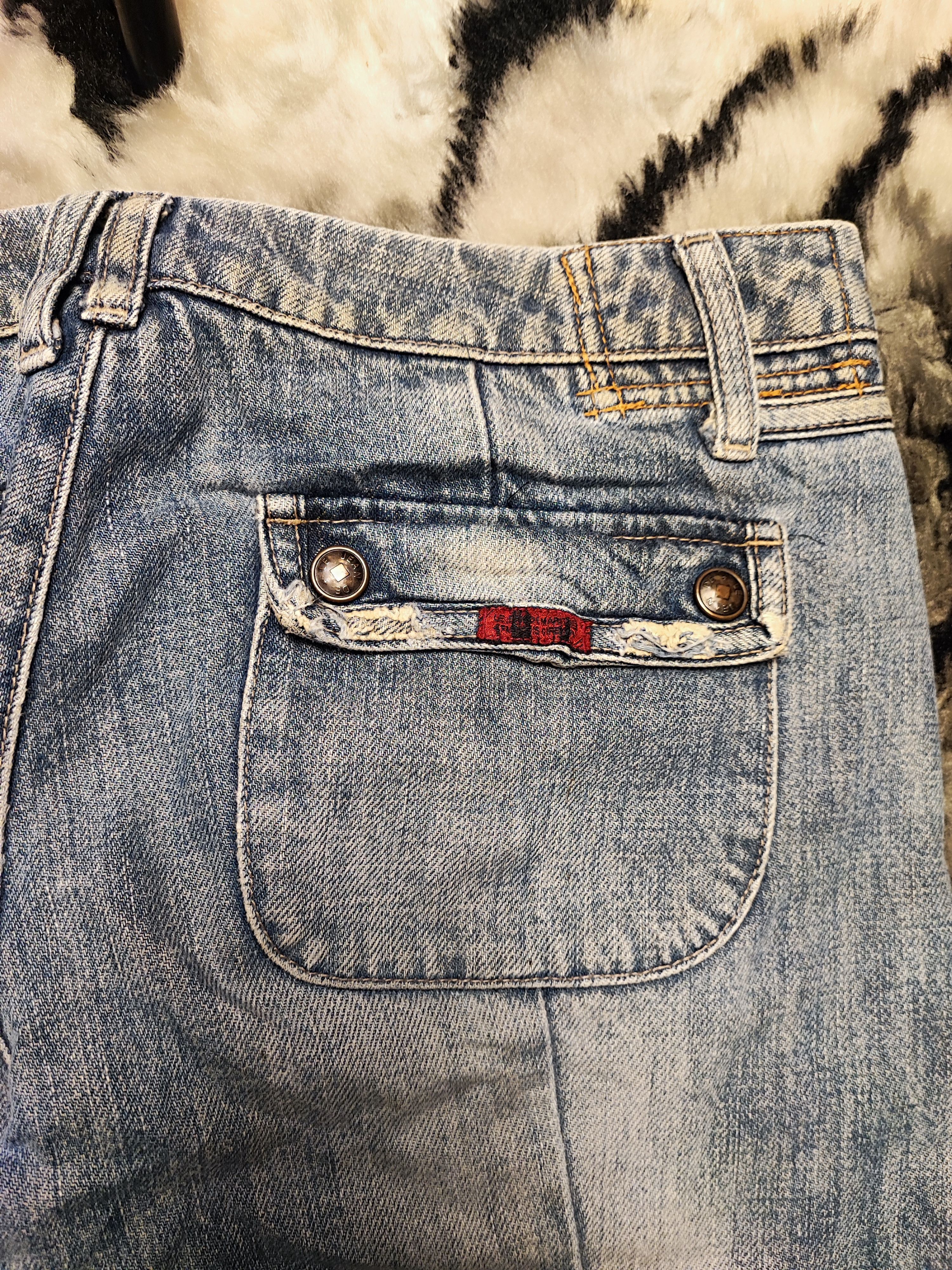 Marithe + Francois Girbaud MFG Panelled Denim Distressed Wash Techwear Aesthetic W29x31 Size US 29 - 16 Thumbnail