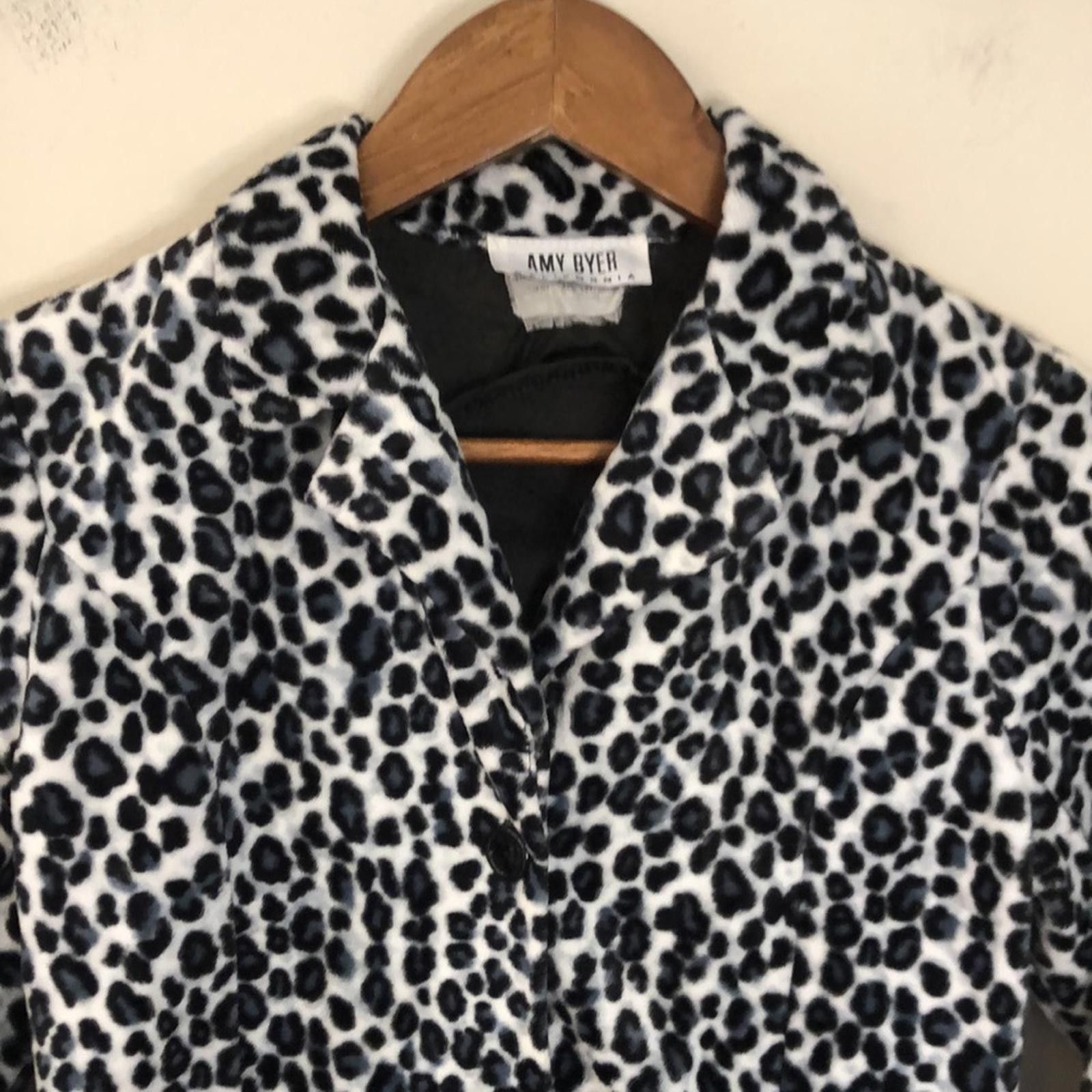 Other Amy Byer plush faux fur leopard print coat plush SZ SM Size S / US 4 / IT 40 - 2 Thumbnail