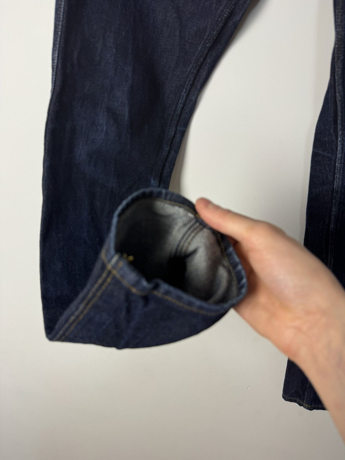 Acne Studios Acne Studios Max Raw Denim Jeans Navy Washed Vintage Style Size 30" / US 8 / IT 44 - 8 Thumbnail