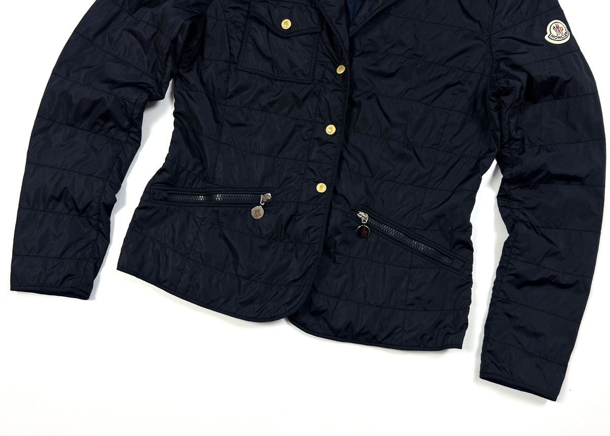 Moncler Auth Moncler Nylon Navy Blue Jacket Blazer Women’s Size S/M Size M / US 6-8 / IT 42-44 - 10 Thumbnail