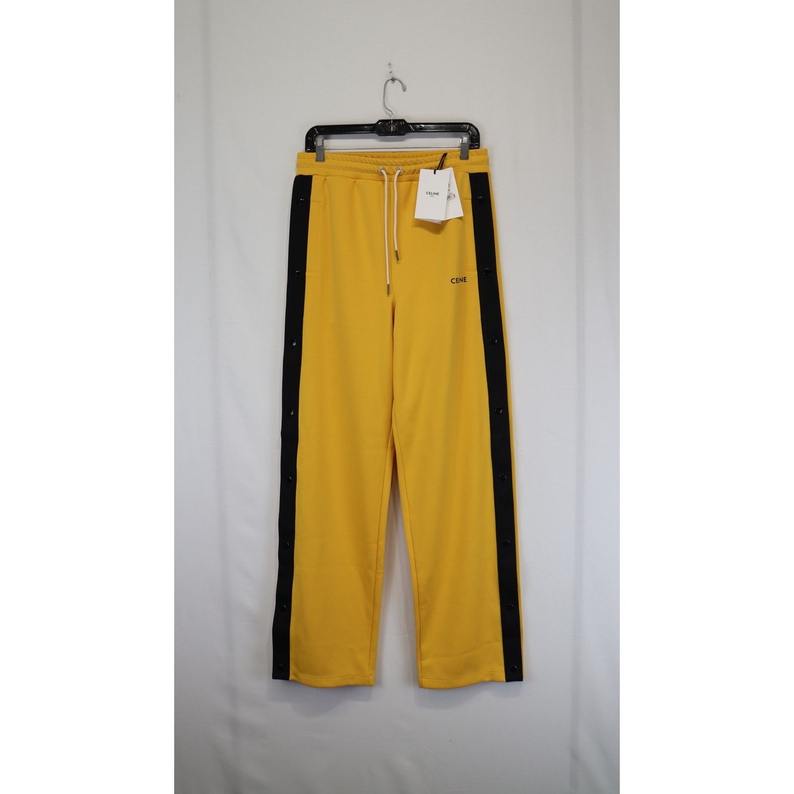 Celine o1rshd1 Jersey Double Face Jogging Pressions Golden Yellow Size US 34 / EU 50 - 1 Thumbnail