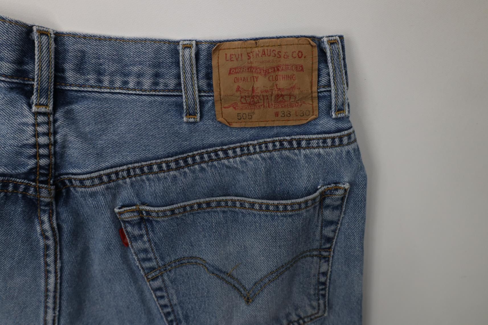 Levi's Vintage Y2K 2003 Levis 505 Regular Straight Leg Denim Jeans Size US 38 / EU 54 - 16 Thumbnail