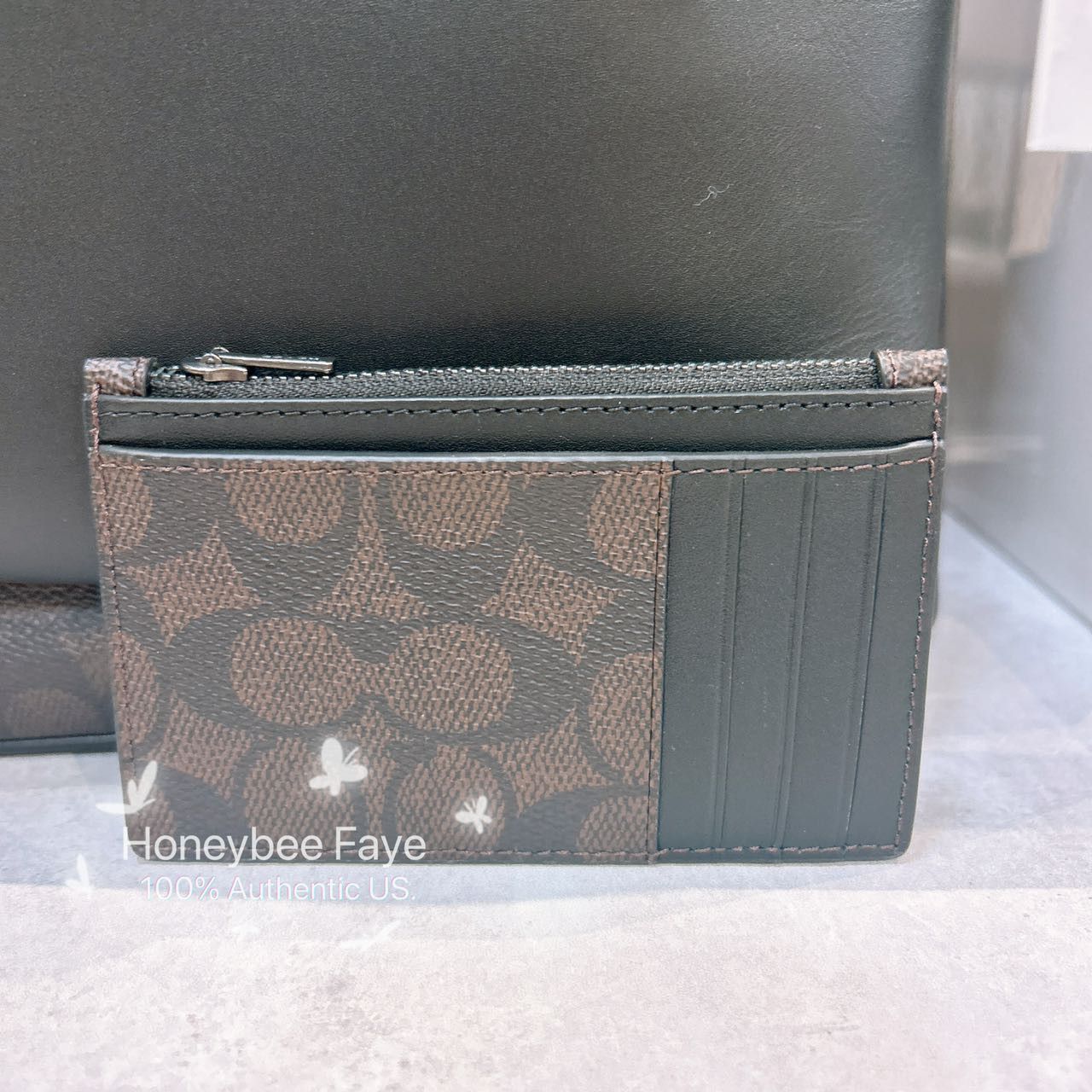 Coach Cosmic Coach Zip Card Case With Robot Print CW223 Size ONE SIZE - 2 Thumbnail
