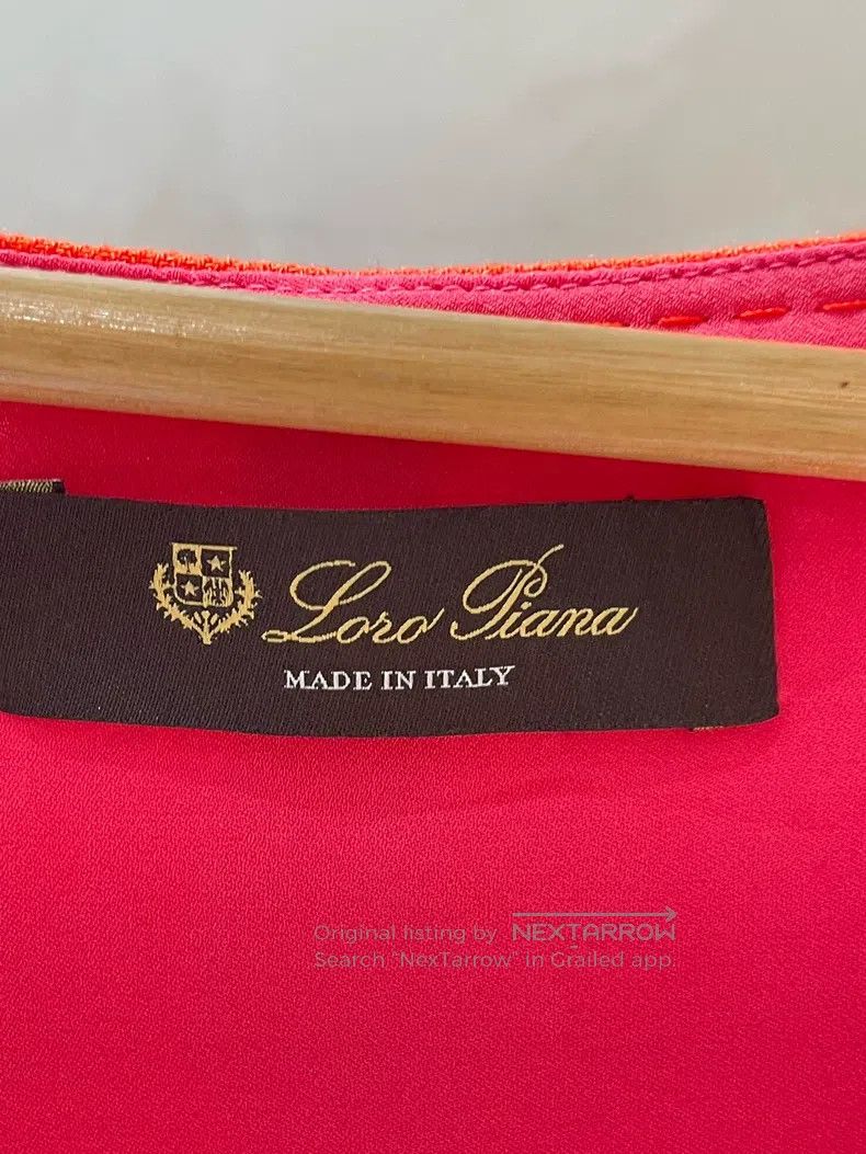 Loro Piana Loro Piana Orange Sleeveless Dress Size S / US 4 / IT 40 - 5 Thumbnail