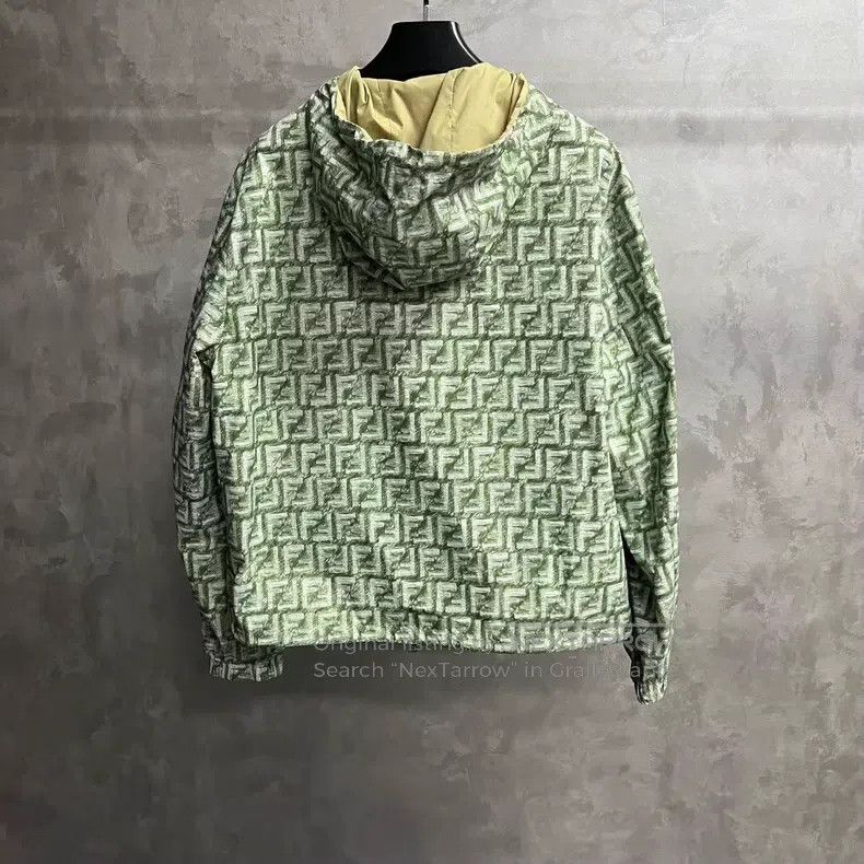 Fendi Fendi Green Printed Two-Way Hooded Long Sleeve Jacket Size US M / EU 48-50 / 2 - 2 Thumbnail