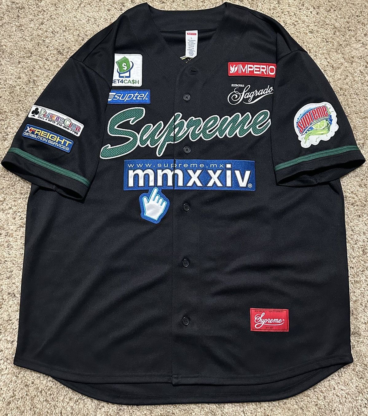ウェア Supreme Chosen One Baseball Jersey black Supreme Chosen One Baseball Jersey (SS24) - $138