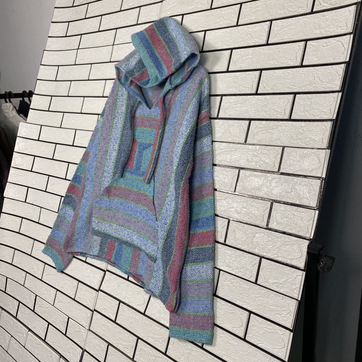 Japanese Brand Vintage Anorak Hoodie Wool Jacket Molina Striped Design Size US S / EU 44-46 / 1 - 3 Thumbnail