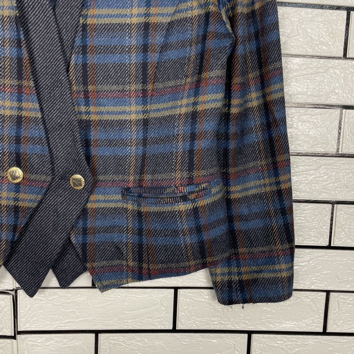 Hardy Amies Hardy Amies Boutique London Plaid Crop Jacket Size M / US 6-8 / IT 42-44 - 4 Thumbnail