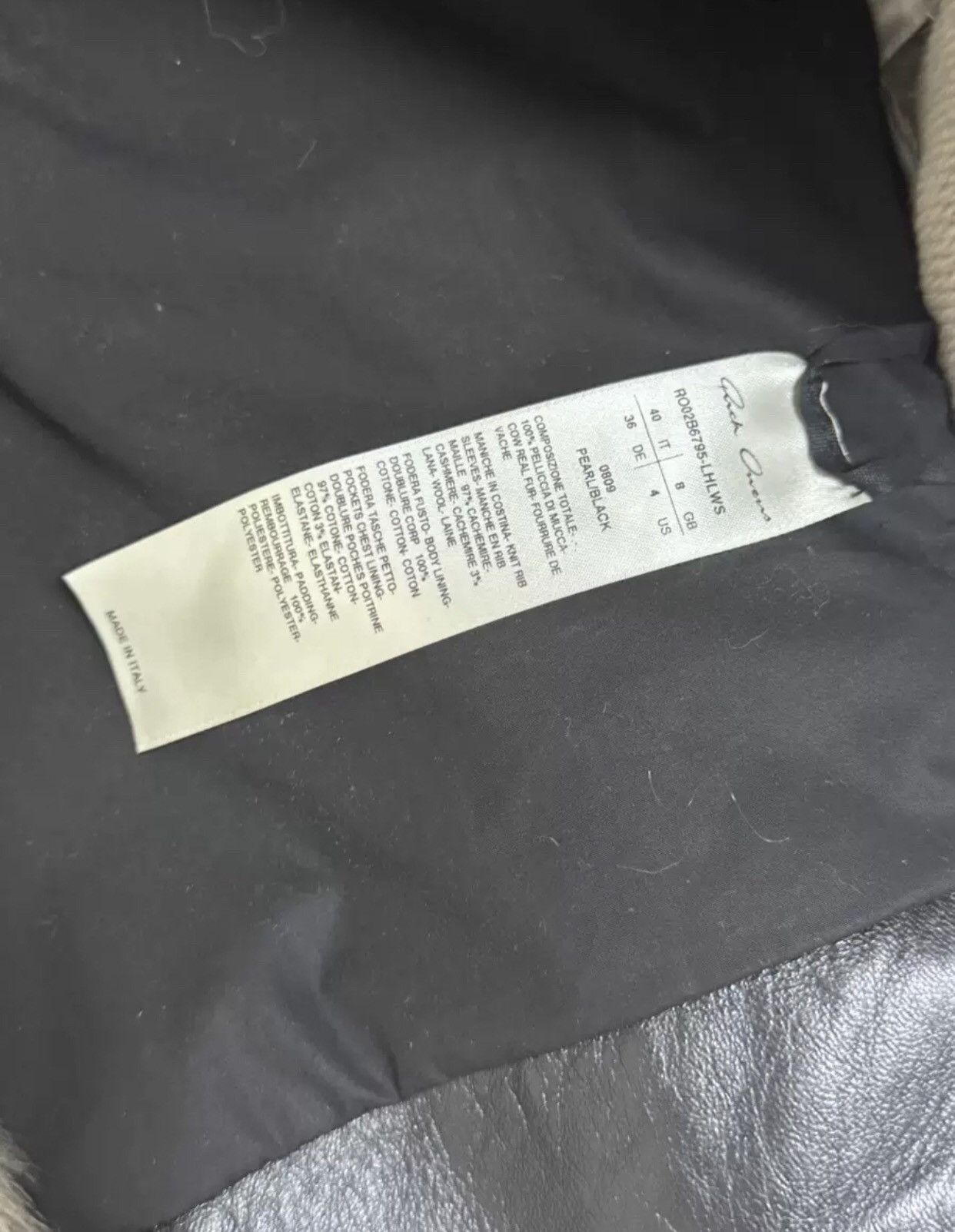 Rick Owens Rick owens22FW cow wool shoulder pad jacket 2412-Nextarrow Size S / US 4 / IT 40 - 4 Thumbnail