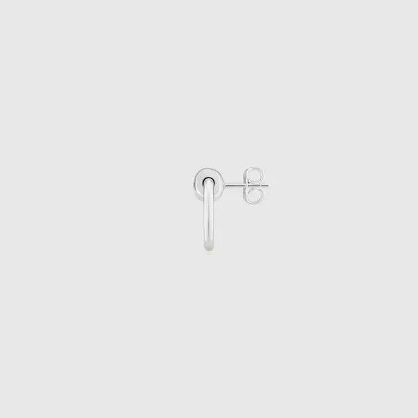 Gucci oc11z0126 Size: OS / Horsebit Small Hoop Earrings In Silver Size ONE SIZE - 2 Thumbnail