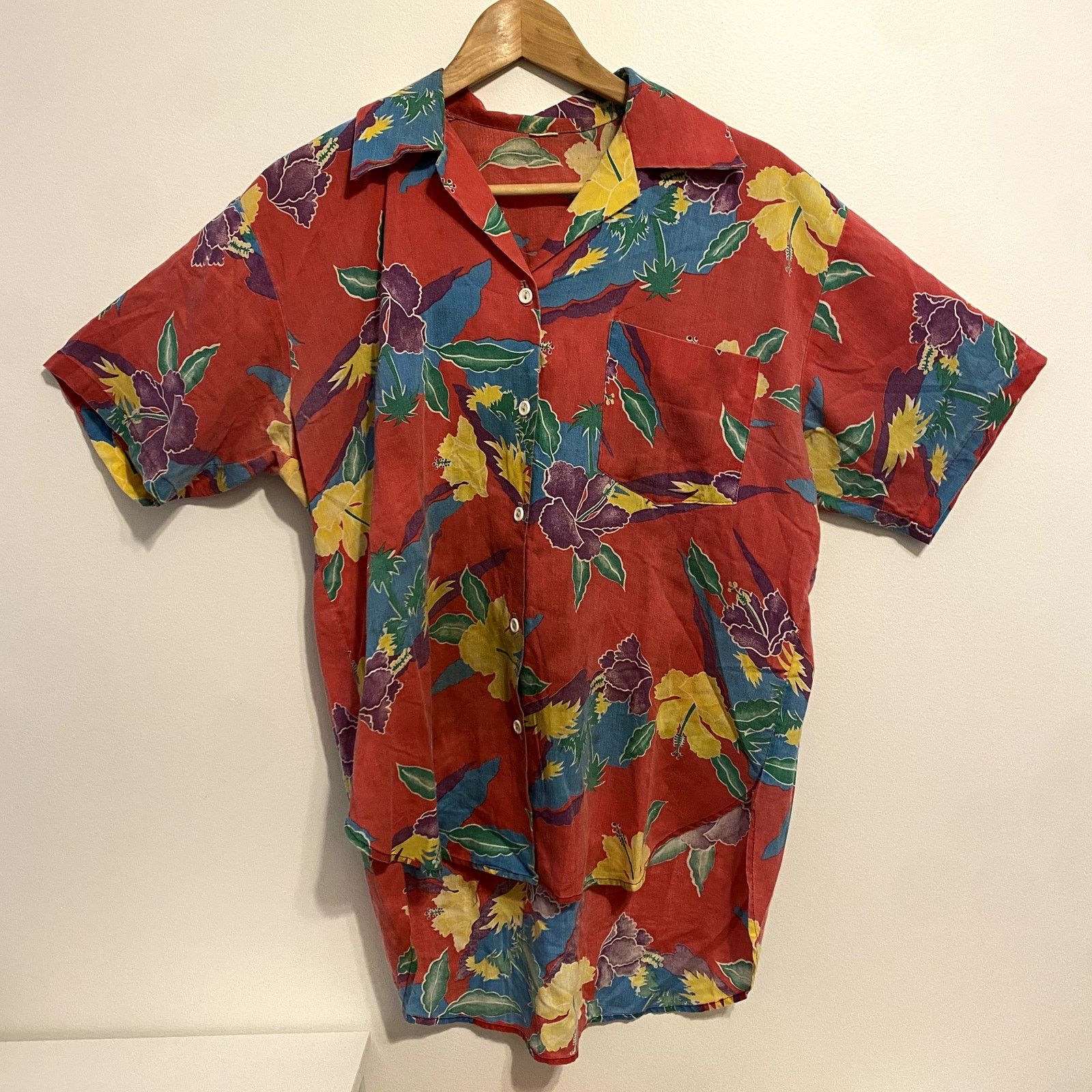 Vintage True Vintage 60's Open Collar Hawaiian Aloha Floral Shirt Size US M / EU 48-50 / 2 - 1 Thumbnail
