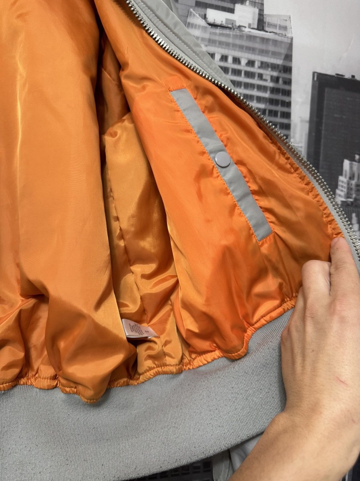 Fear of God 💥FOG Fear of God Collection Two Bomber Jacket Silver SZ S Size US S / EU 44-46 / 1 - 7 Thumbnail