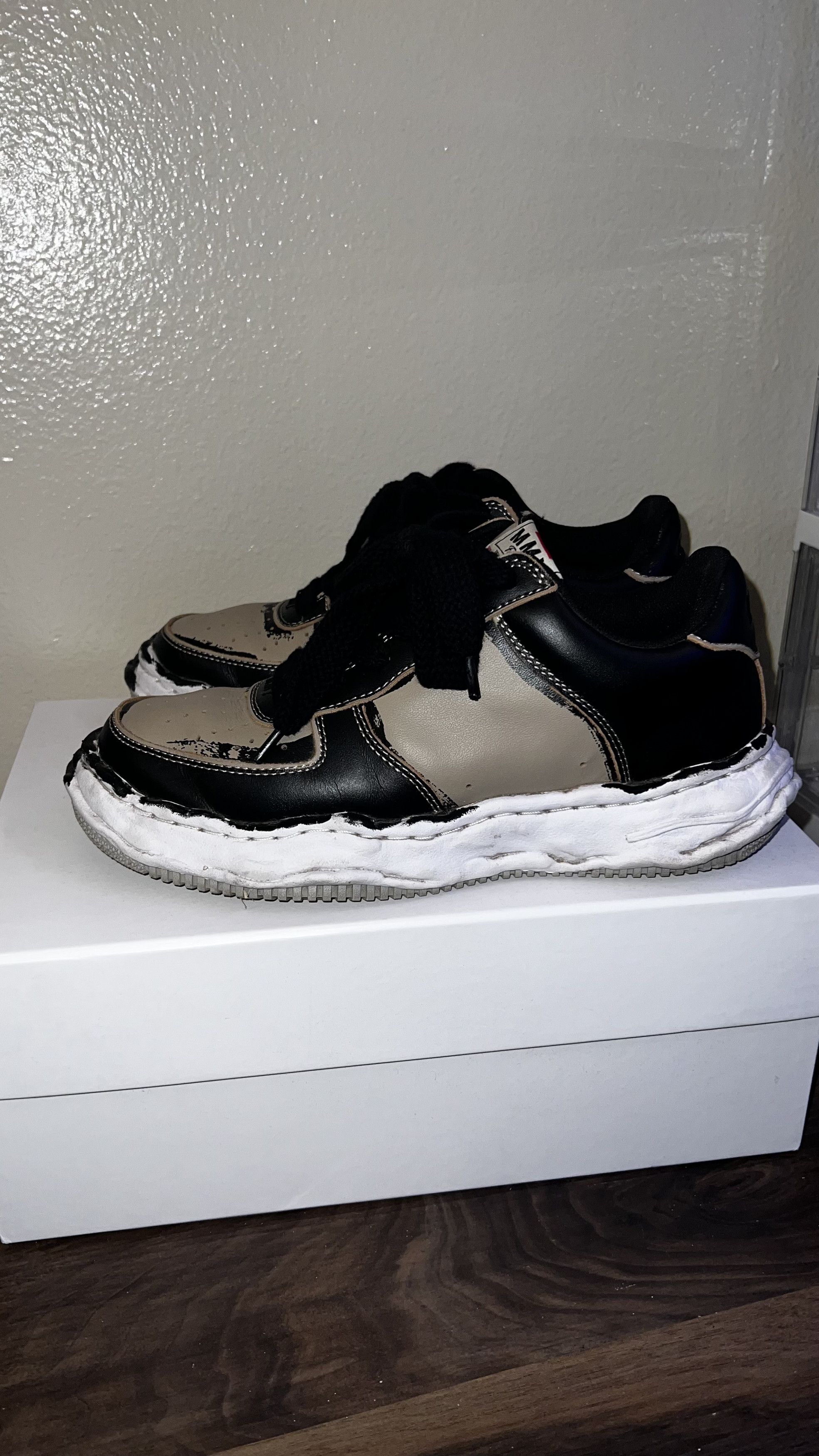Maison MIHARA YASUHIRO Maison Mihara Yasuhiro Wayne OG Sole Printed Leather Low Size US 9 / EU 42 - 2 Thumbnail