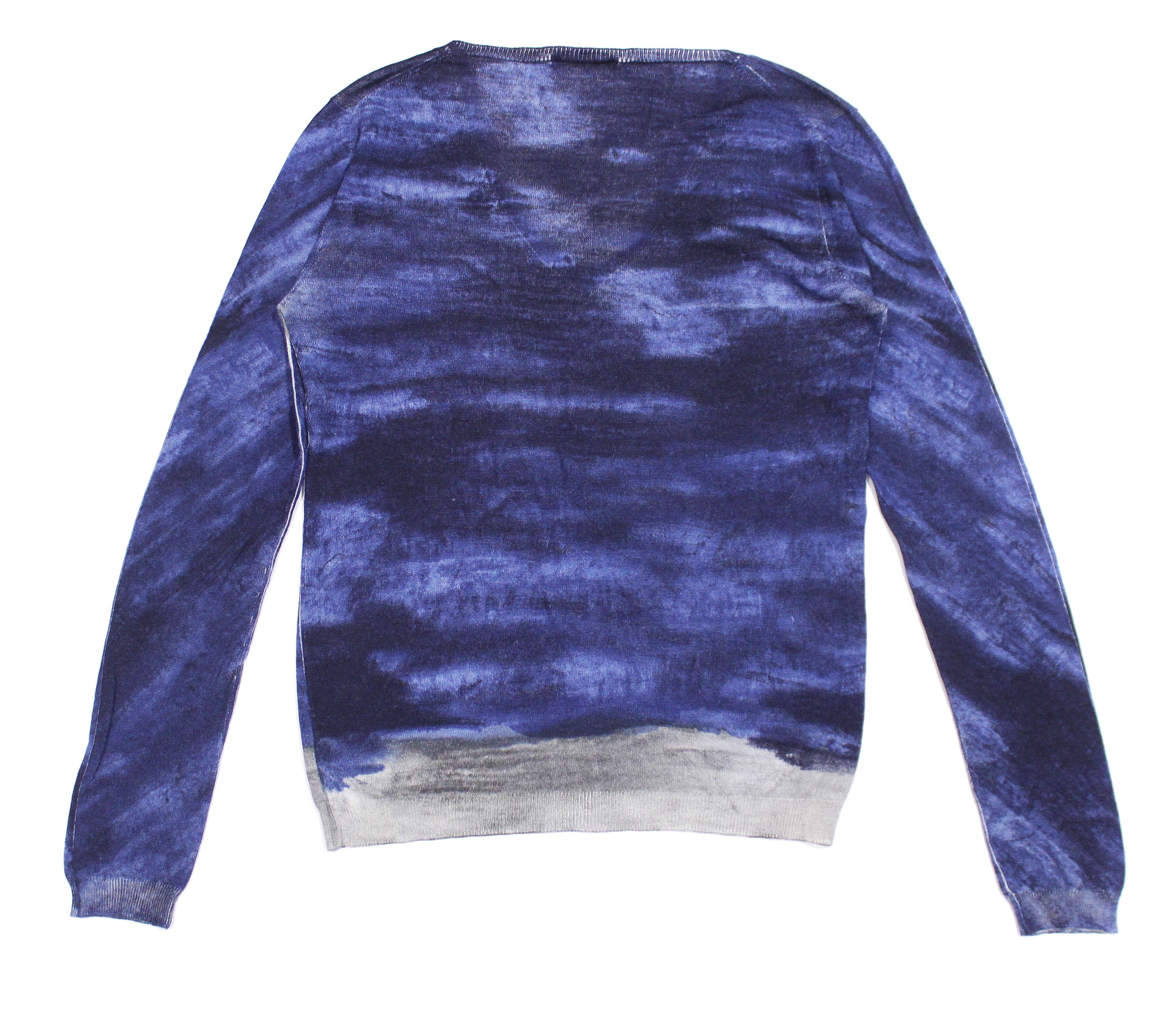 Prada Gradient Dyed V Neck Sweater Vintage Size S / US 4 / IT 40 - 3 Thumbnail
