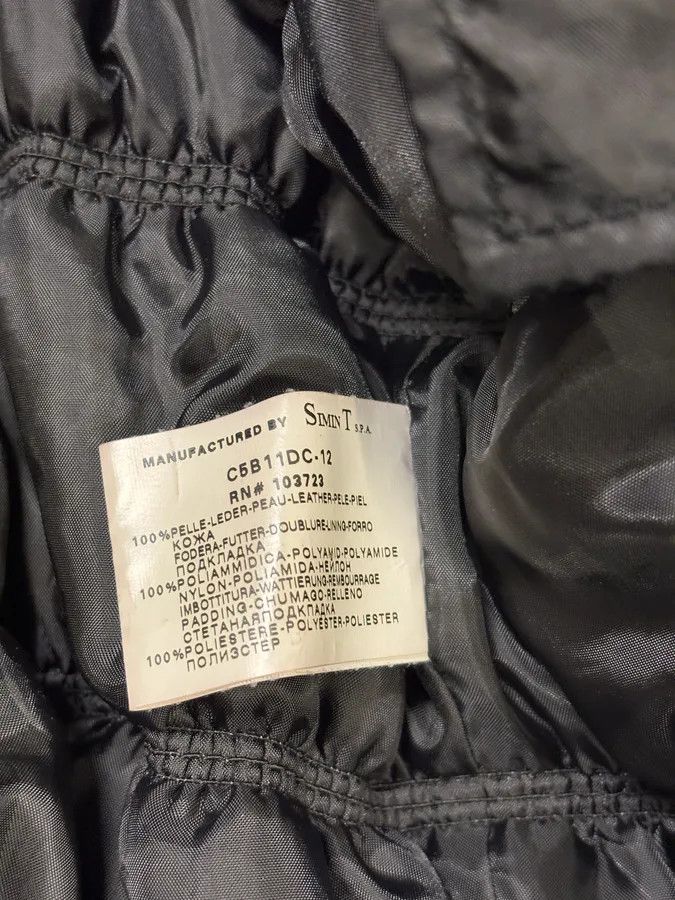 Armani 2000s Armani Black Leather Puffer Jacket Size US S / EU 44-46 / 1 - 11 Thumbnail