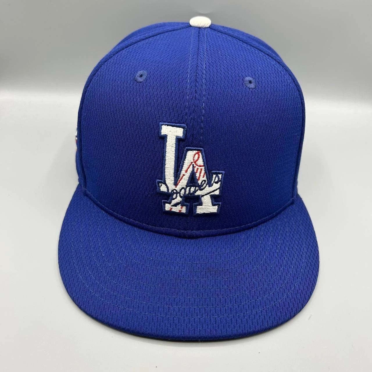 New Era Los Angeles LA Dodgers Hat Men 8 Blue Embroidered Fitted Cap Size ONE SIZE - 1 Thumbnail