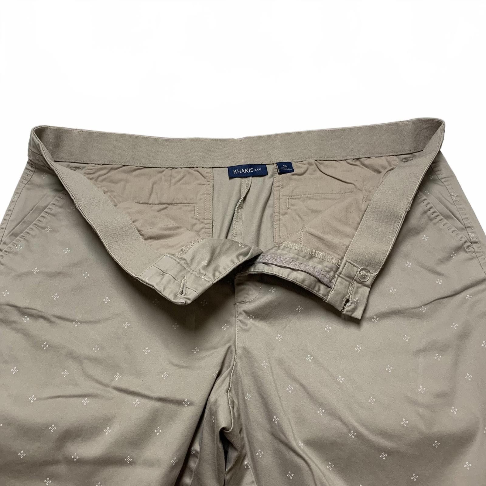 Other Khakis & Co. Women's Sz 18 Khaki Printed Cropped Pants Size 40" / US 18 - 12 Thumbnail