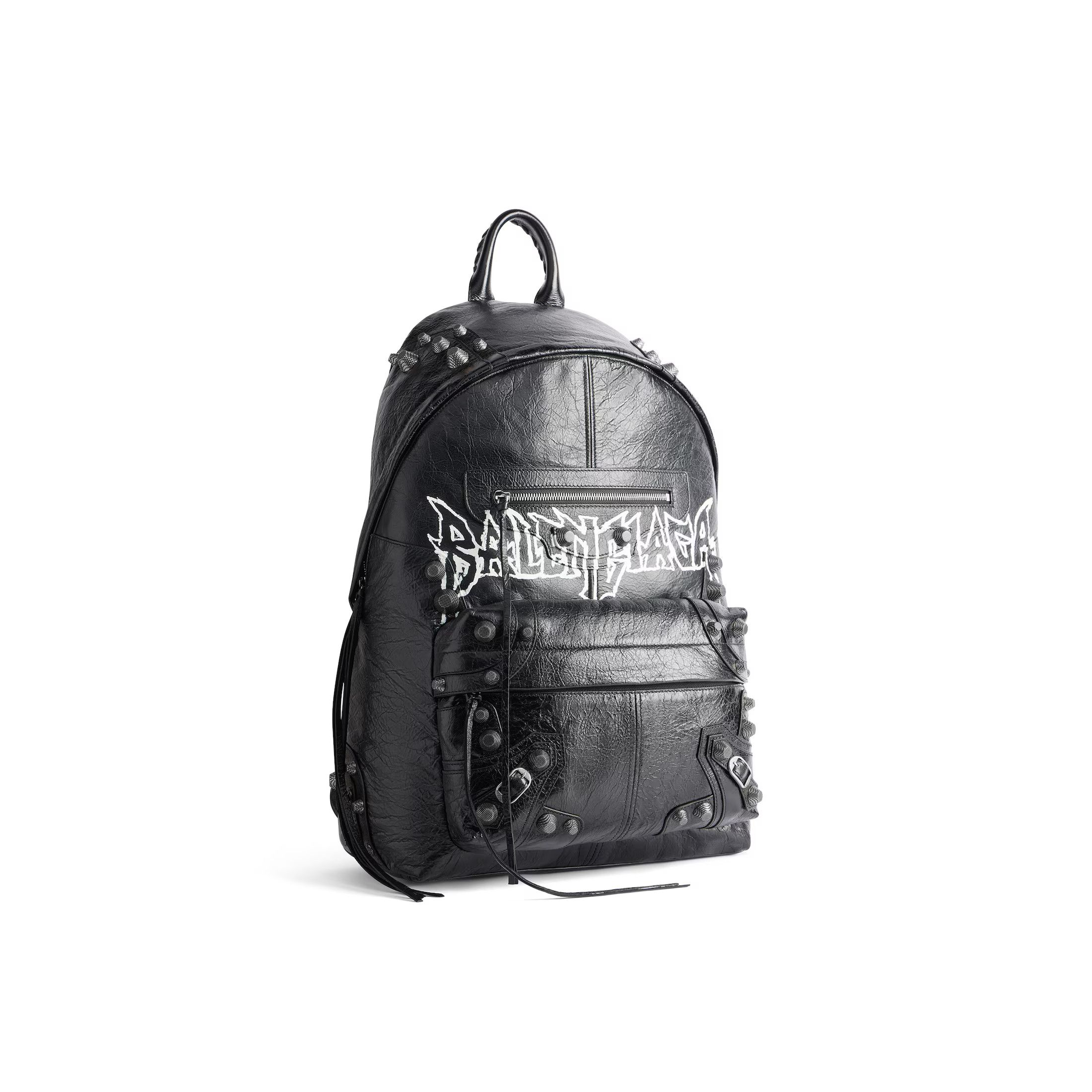 Balenciaga o1srvl11e0425 Size: OS / Le Cagole Backpack DIY Metal Black Size ONE SIZE - 2 Thumbnail