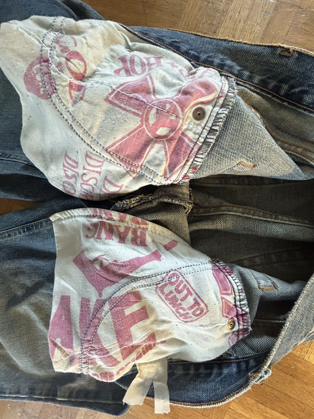 John Richmond John Richmond „RICH“ Pink Flared Denim Size US 32 / EU 48 - 5 Thumbnail
