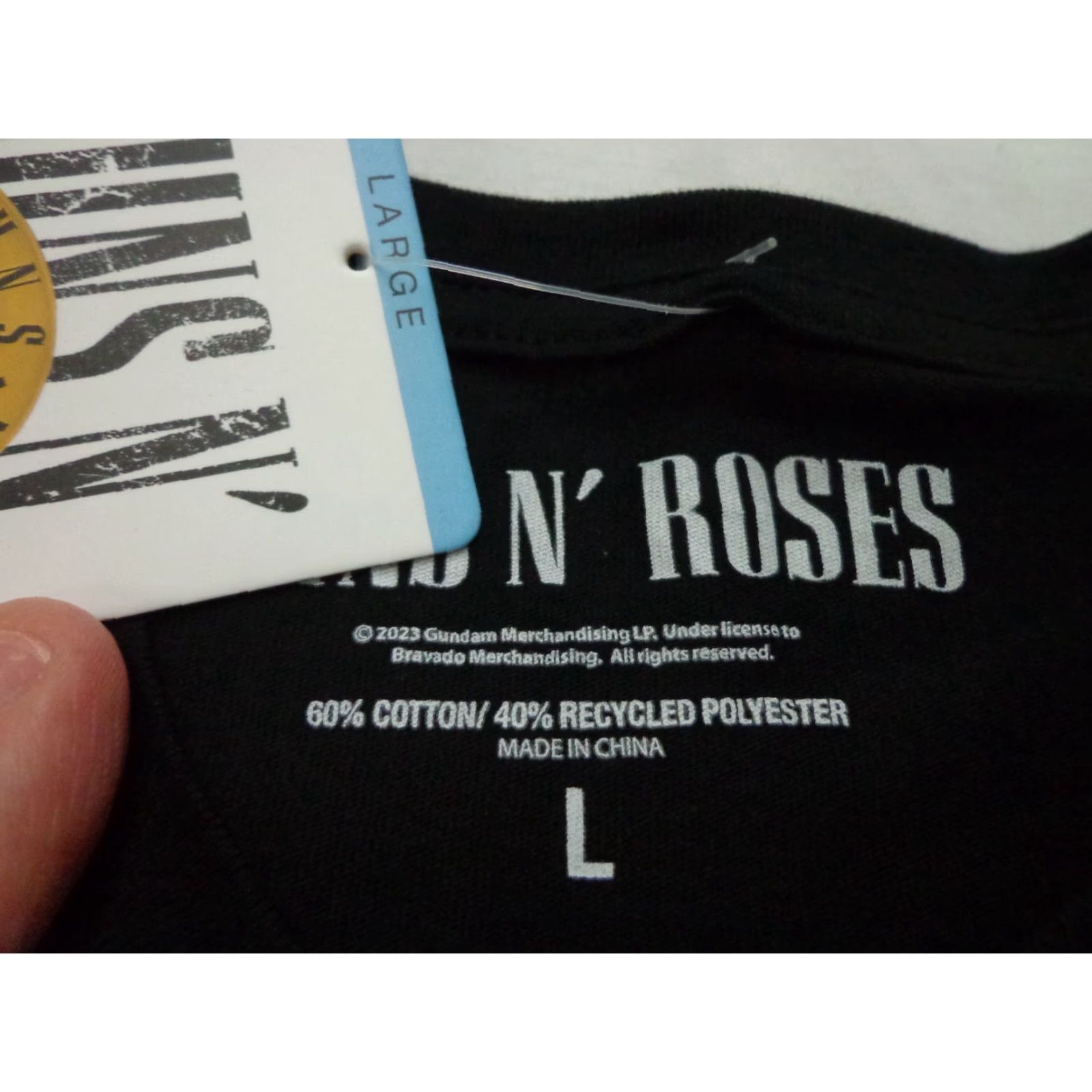 Vintage GUNS N' ROSES T-Shirt Black Size L Crew Neck Short Sleeve Logo Men Size US L / EU 52-54 / 3 - 3 Thumbnail