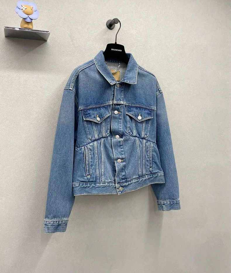 Balenciaga Balenciaga size 36 Blue Denim Jacket~ Size 36 Size S / US 4 / IT 40 - 3 Thumbnail