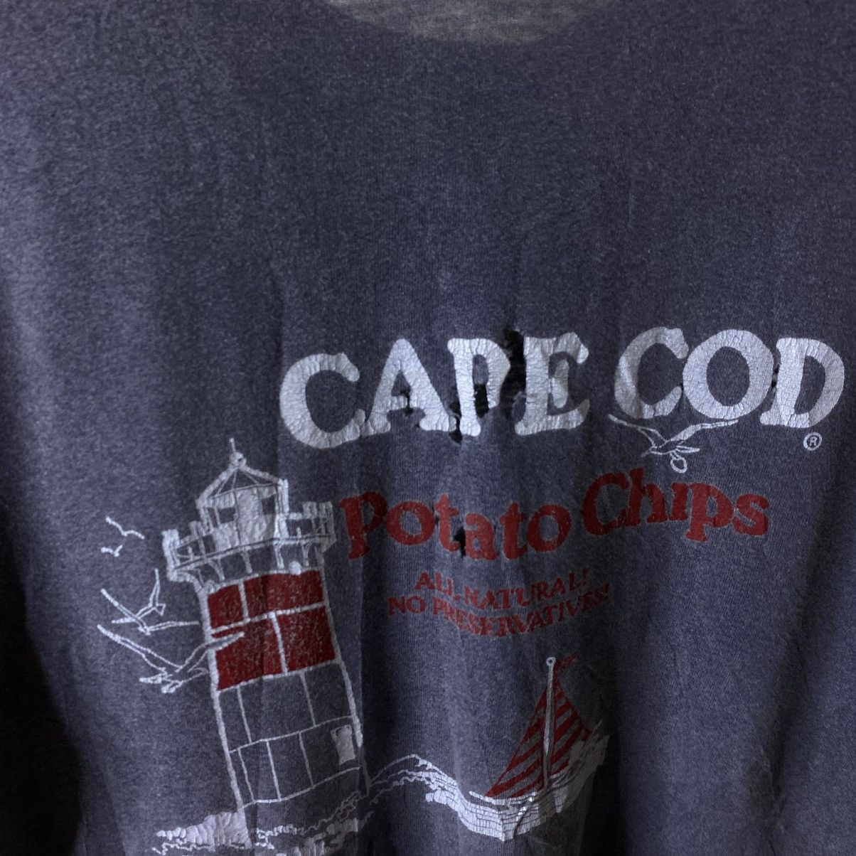 Vintage 1990s Cape Cod Potato Chip Promo T Shirt Faded Grey Size US L / EU 52-54 / 3 - 3 Thumbnail