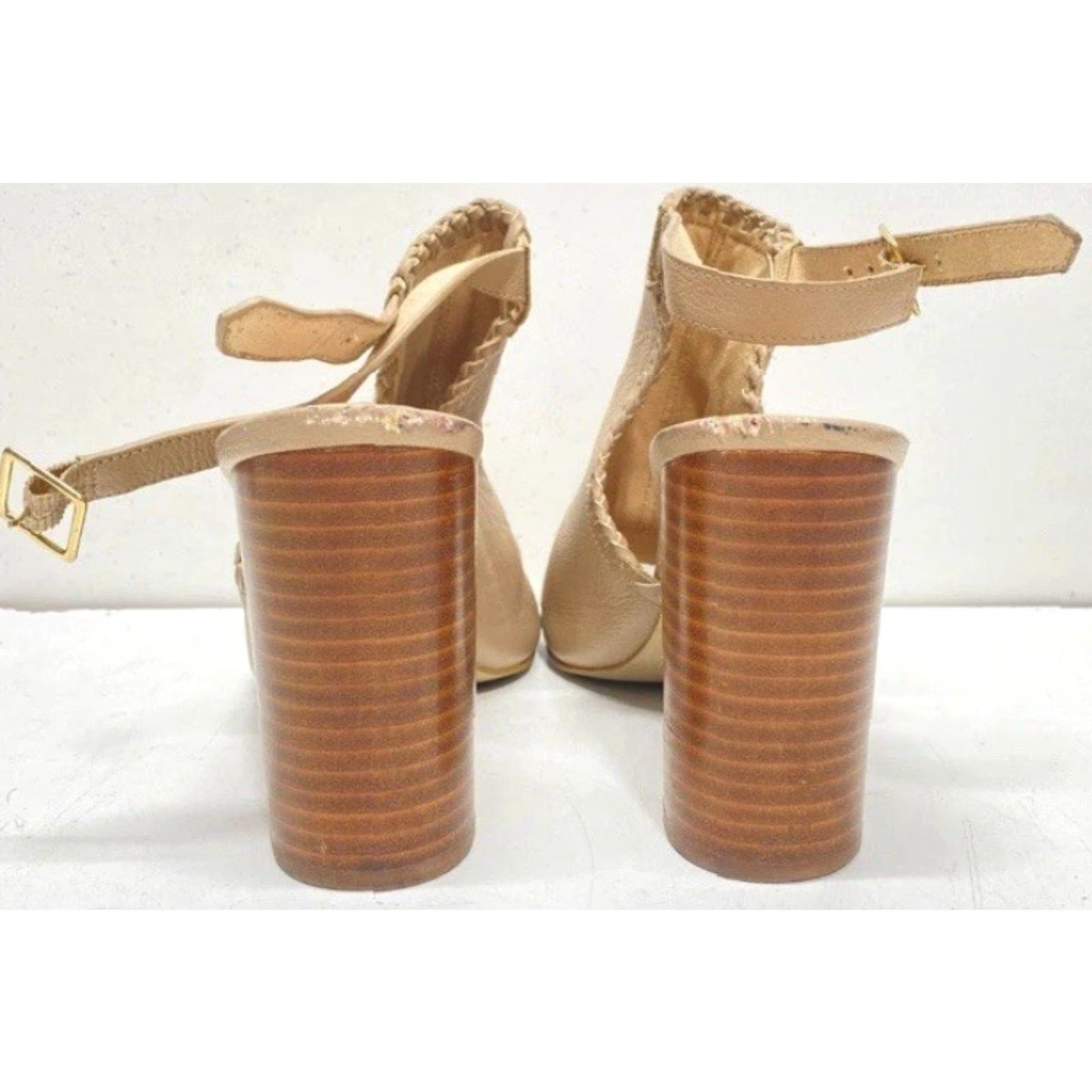 Vintage Kate Spade New York Mallorca Beige Leather Slingback Pumps Size 10.5 Women Size US 11 / IT 41 - 5 Thumbnail
