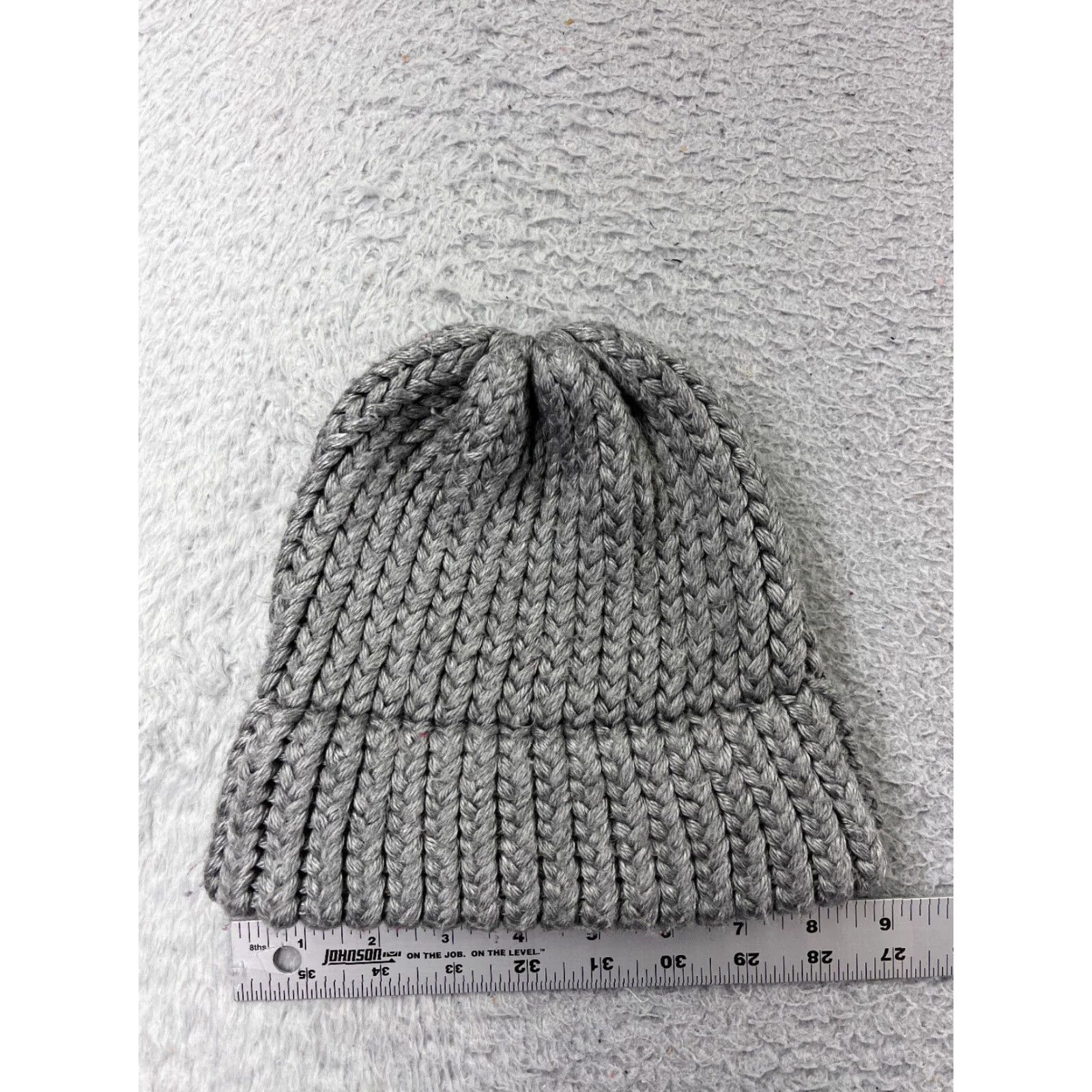 Vintage Windriver Beanie Wool Gray One Size Adult Knit Hat Mens Winter Ski Snow Snowboard Crochet Cap Size ONE SIZE - 2 Thumbnail