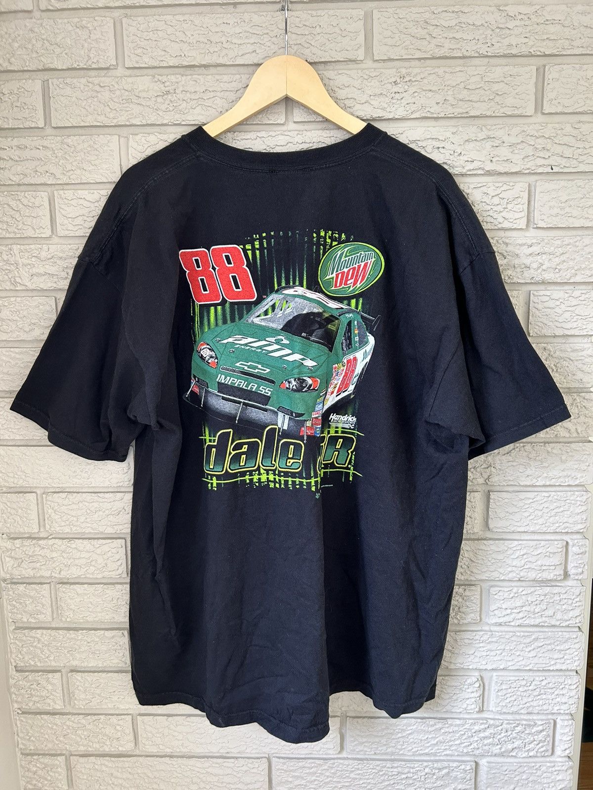 NASCAR Vintage NASCAR Dale Earnhardt Jr Racing Mountain Dew Tee Size US XL / EU 56 / 4 - 1 Thumbnail
