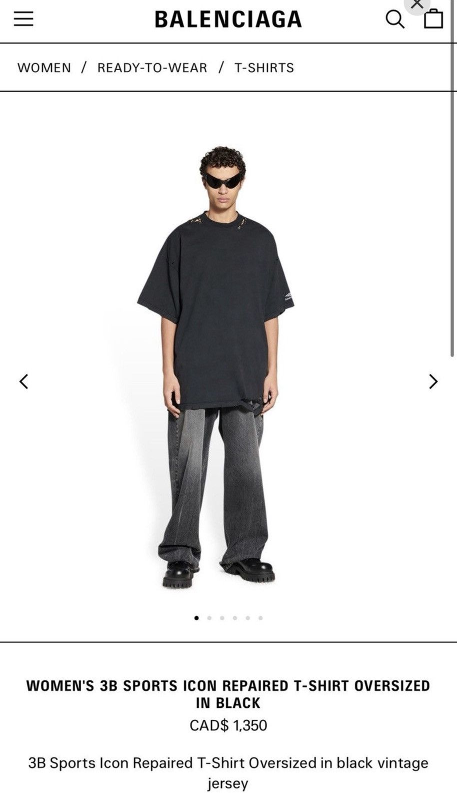 Balenciaga Balenciaga 3B Sports Icon Repaired T-Shirt Size US M / EU 48-50 / 2 - 11 Thumbnail