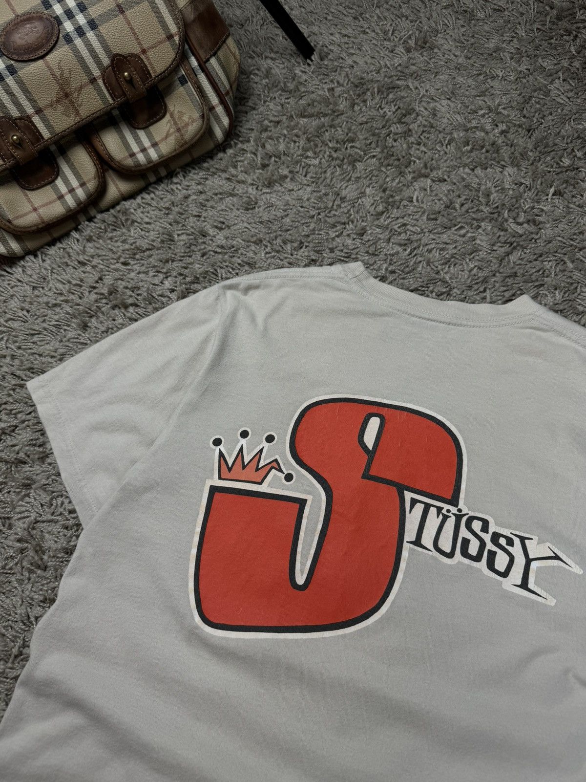 Stussy Vintage t shirt Stussy big S y2k original skate rap item Size US S / EU 44-46 / 1 - 2 Thumbnail