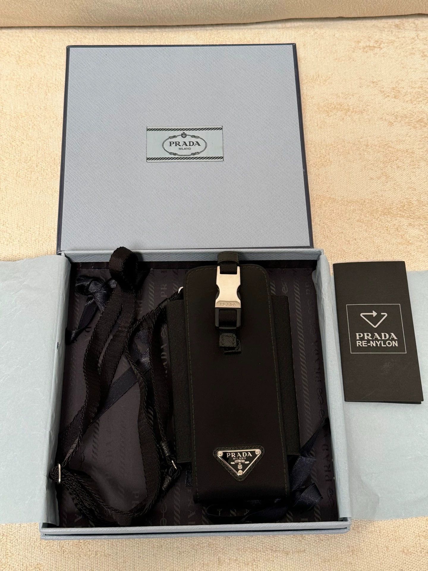 Prada Prada Thick Nylon Neck Pouch Phone Sunglasses Size ONE SIZE - 1 Thumbnail