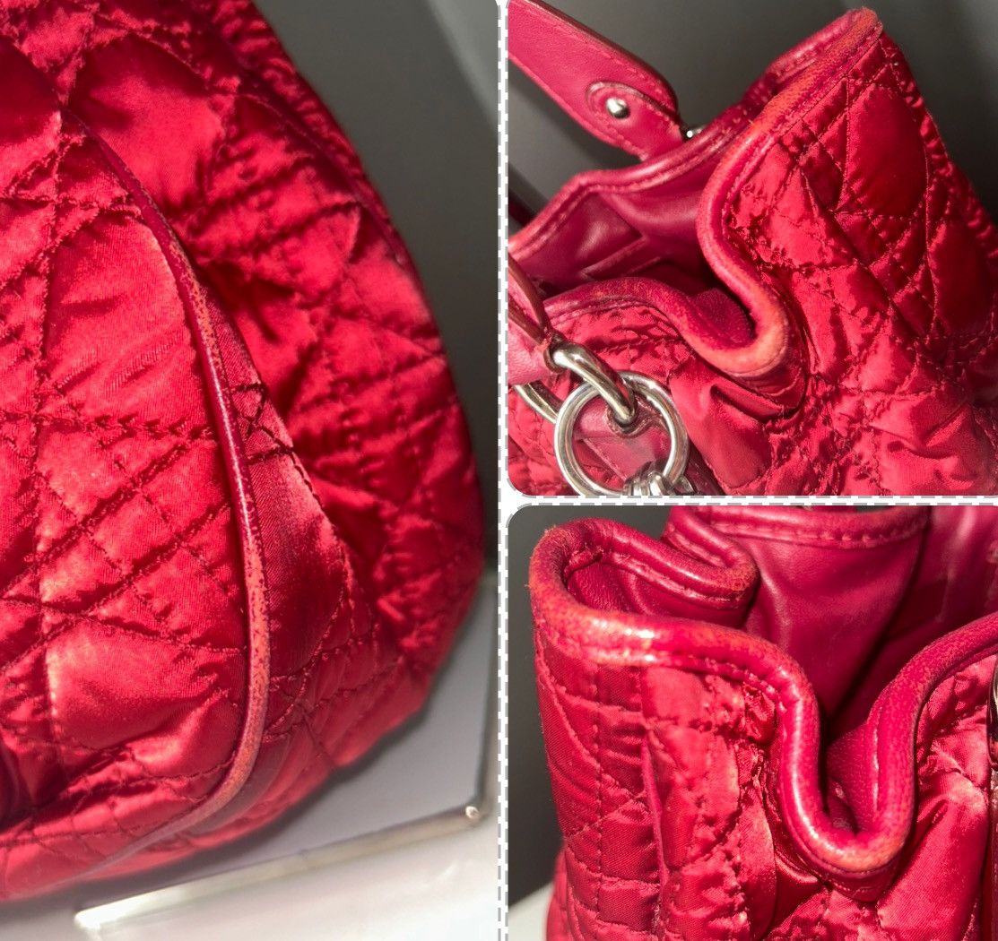 Dior Christian Dior Red Nylon Cannage Charming Lock Bag w/ COA Size ONE SIZE - 17 Thumbnail