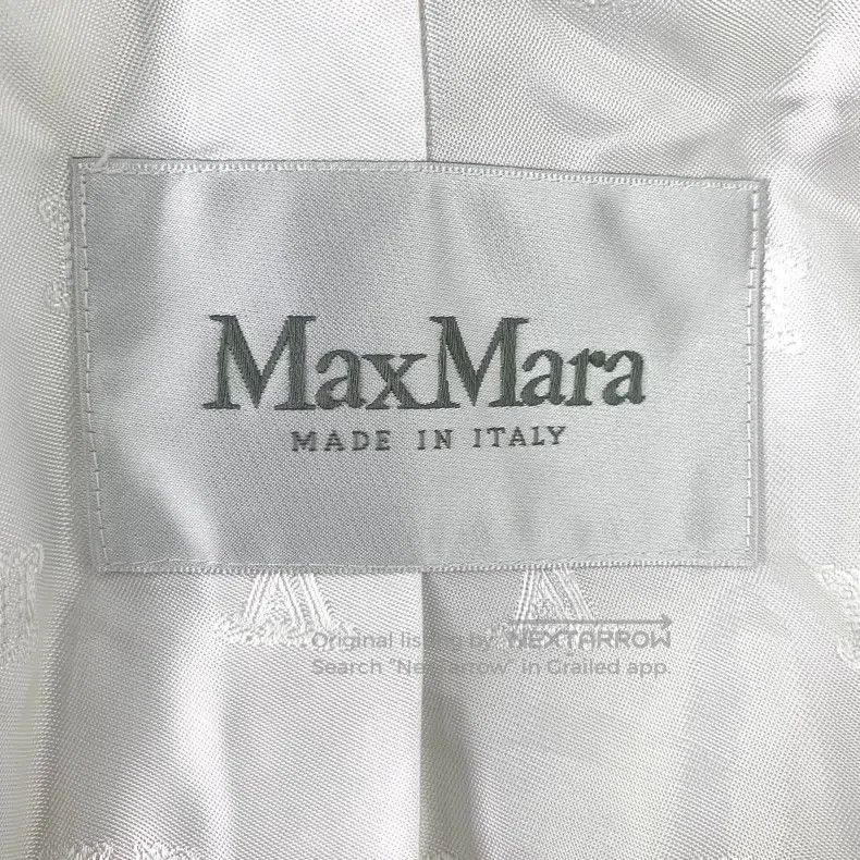 Max Mara Max Mara White Mulberry Silk Hooded Belted Cotton Coat Size S / US 4 / IT 40 - 5 Thumbnail