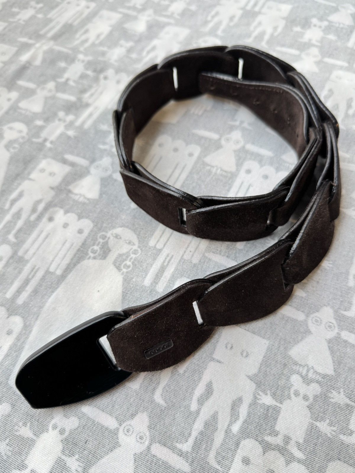 Gucci Gucci Tom Ford SS97 Suede Leather Chain Belt | Grailed