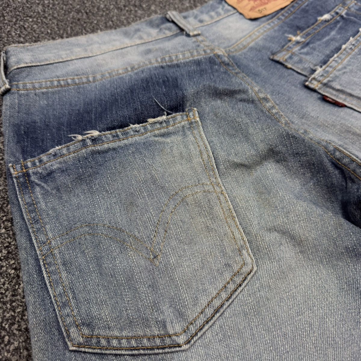 Engineered Garments × Levi's Archive ‼️ Flared Vintage Levis 517 Double Back Pocket Denim Size US 29 - 10 Thumbnail