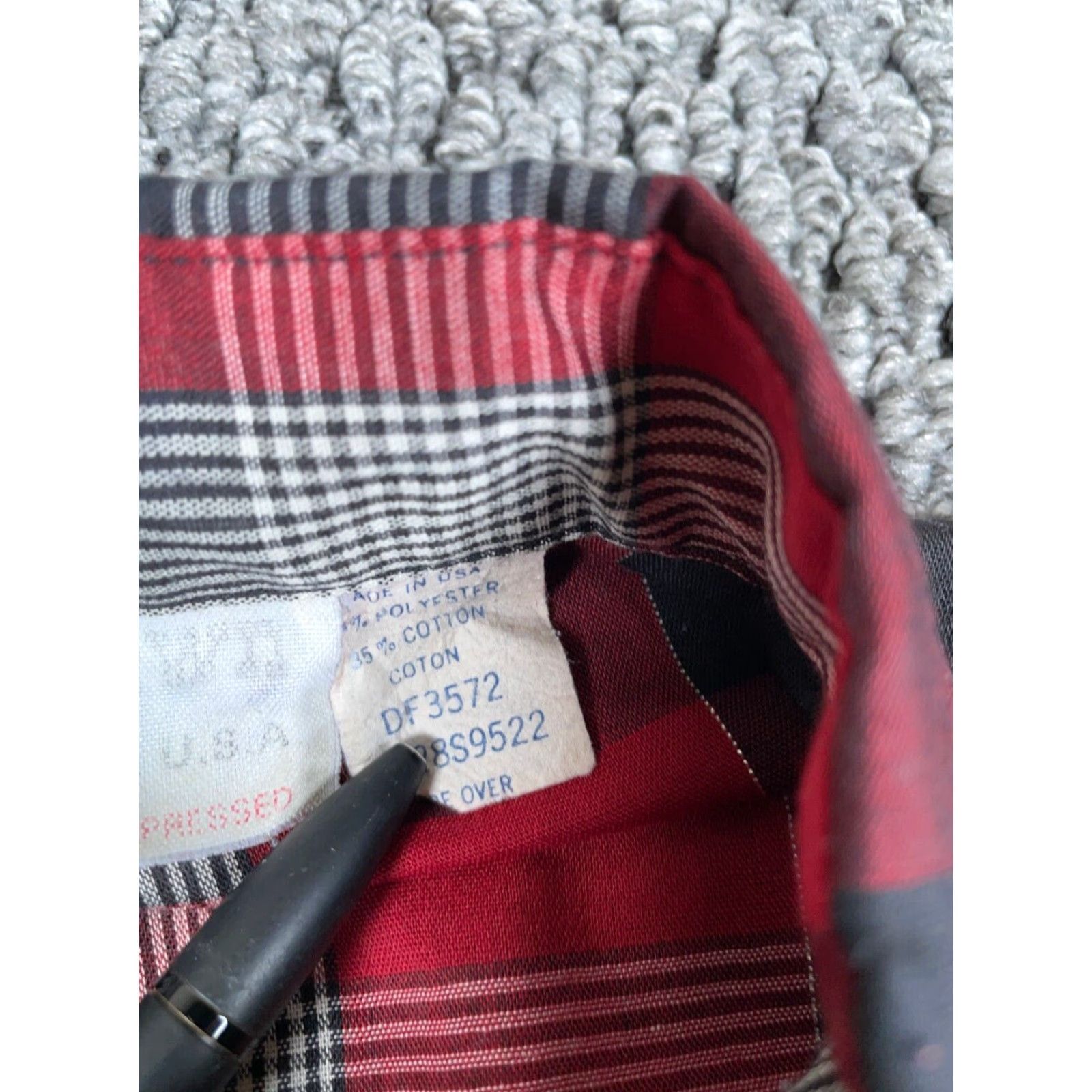 Vintage Vintage VTG Ranch Town Western Shirt Women’s XL Red Black Plaid Check USA Made Cowboy Size XL / US 12-14 / IT 48-50 - 4 Thumbnail