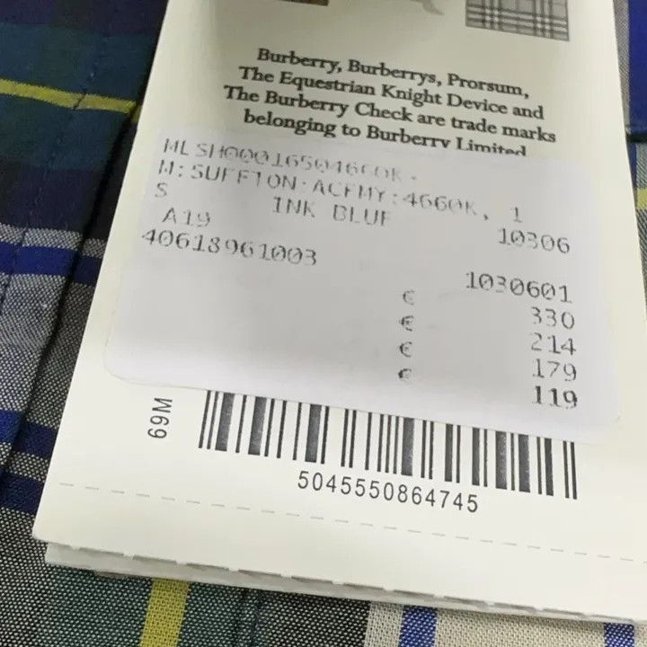 Burberry Burberry Burberry Plaid Print Long Sleeve Shirt-2507 Size US S / EU 44-46 / 1 - 4 Thumbnail