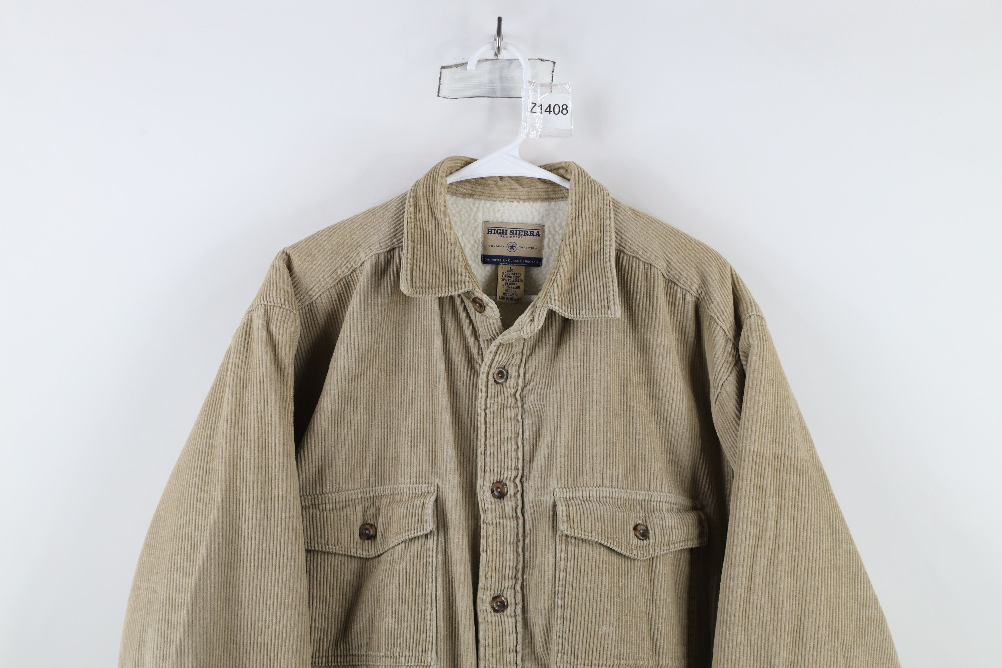 Vintage Vintage 90s Streetwear Fleece Lined Corduroy Shirt Jacket Size US L / EU 52-54 / 3 - 2 Thumbnail