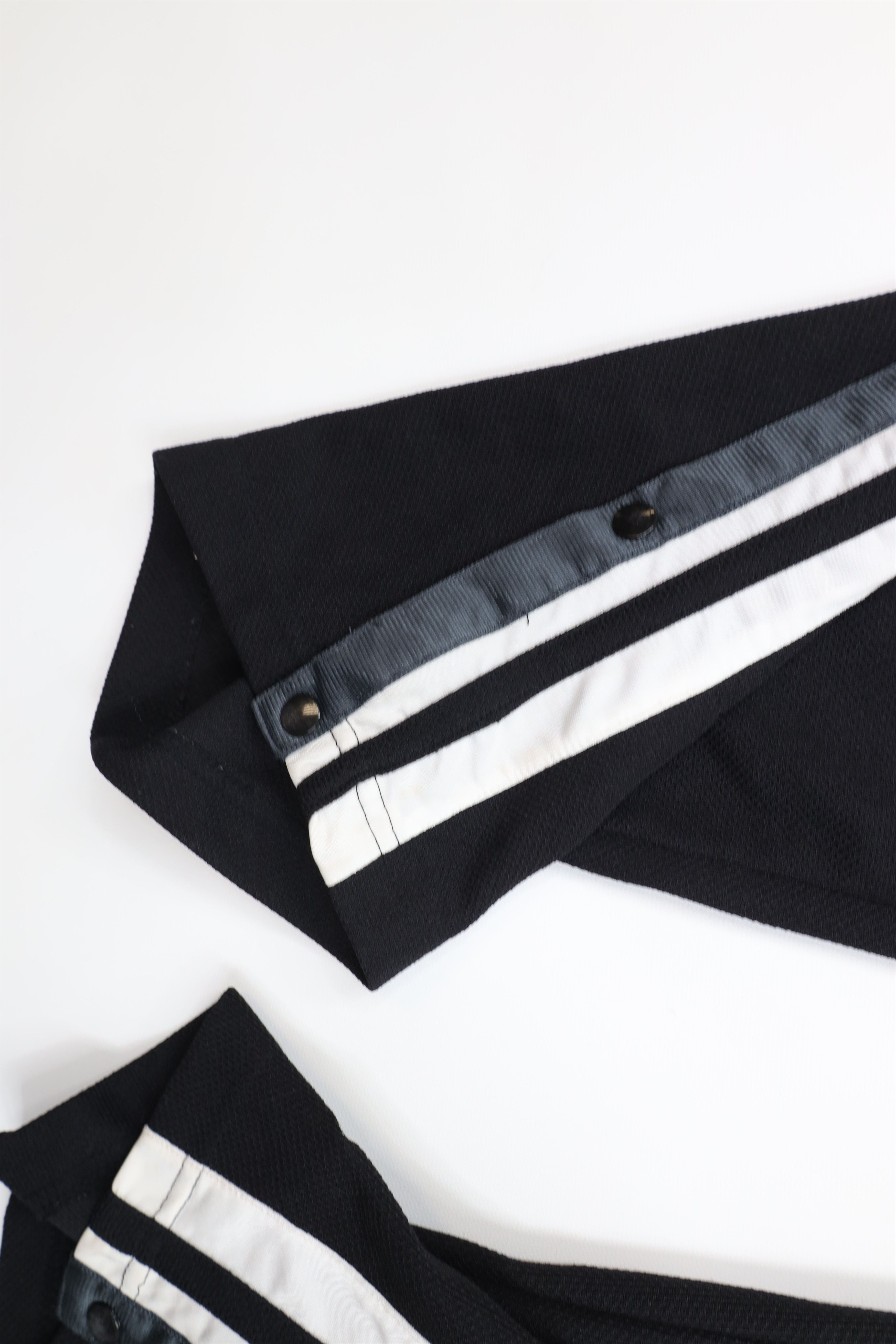 Vintage Vintage 90s Streetwear Knit Tearaway Wide Leg Pants Black Size US 38 / EU 54 - 8 Thumbnail