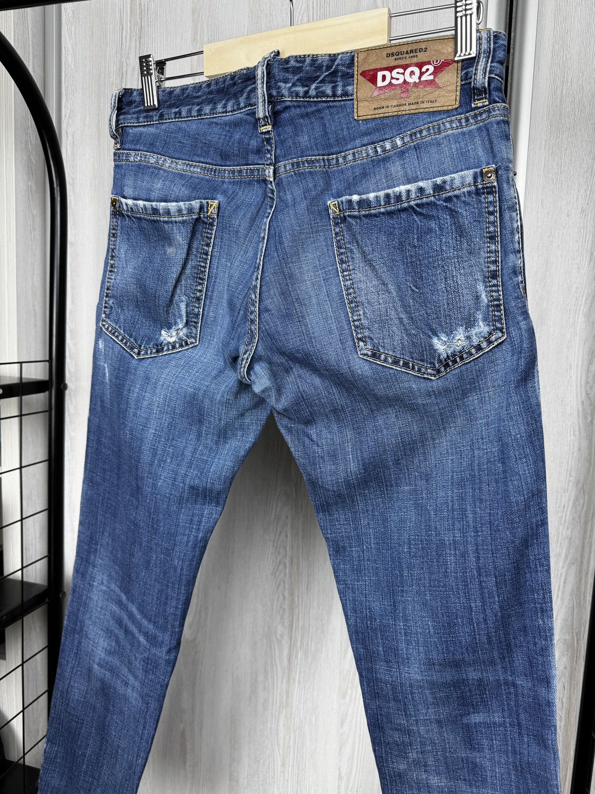 Dsquared2 Dsquared2 blue distressed faded slim jeans denim pants Size 28" / US 6 / IT 42 - 9 Thumbnail