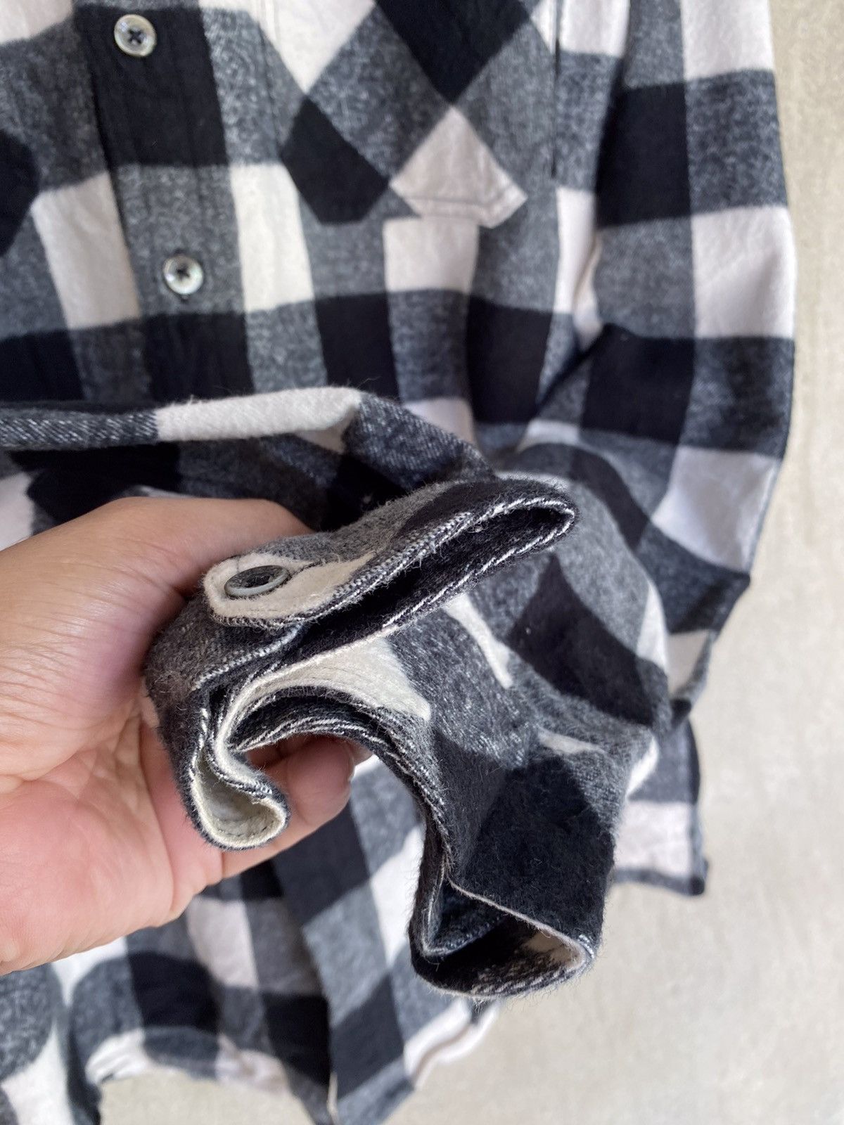 Japanese Brand 24karats Spellout Plaid Tartan Flannel Shirt Size US S / EU 44-46 / 1 - 7 Thumbnail