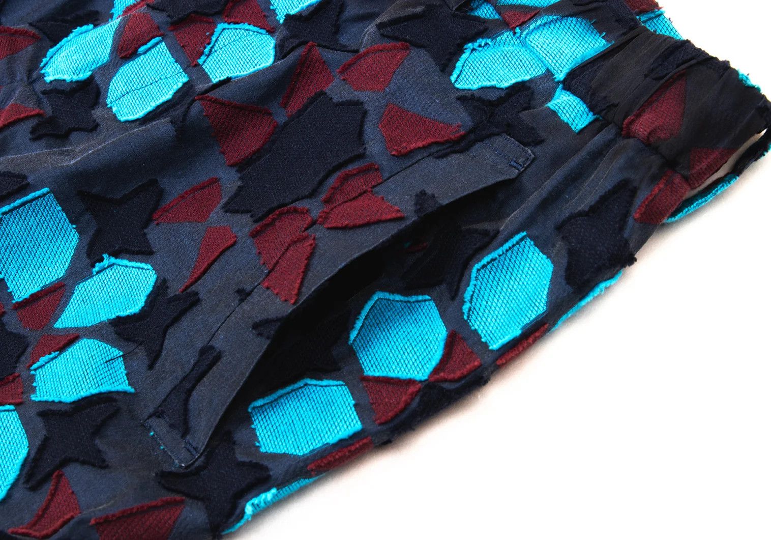 Issey Miyake A-POC INSIDE Jacquard Pants in Navy and Light Blue Size US 34 / EU 50 - 6 Thumbnail